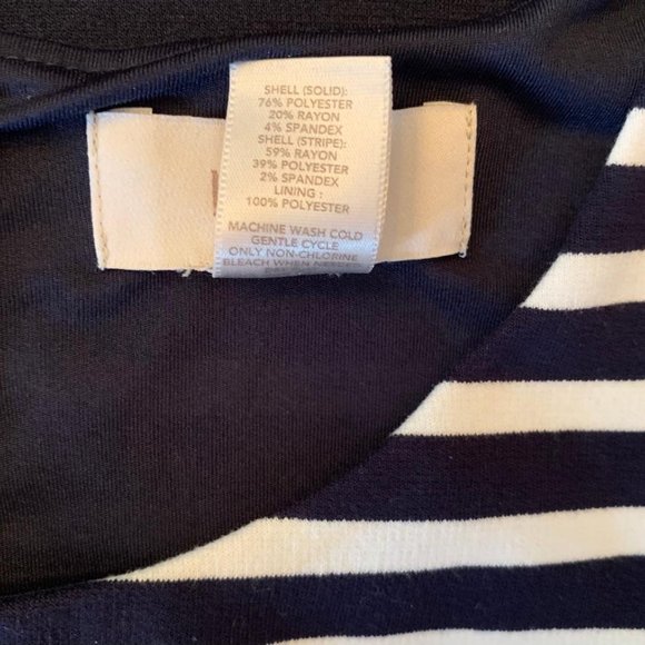 NEW Ann Taylor Loft navy/white sleeveless dress - Picture 5 of 5